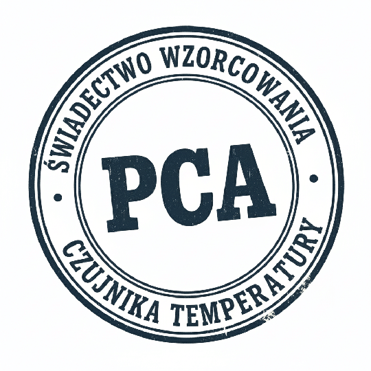 Świadectwo wzorcowania czujnika temperatury w zakresie bazowym 5 st. C